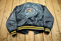 Vintage 1990s Grey Iron Holloway Satin Bomber Jacket