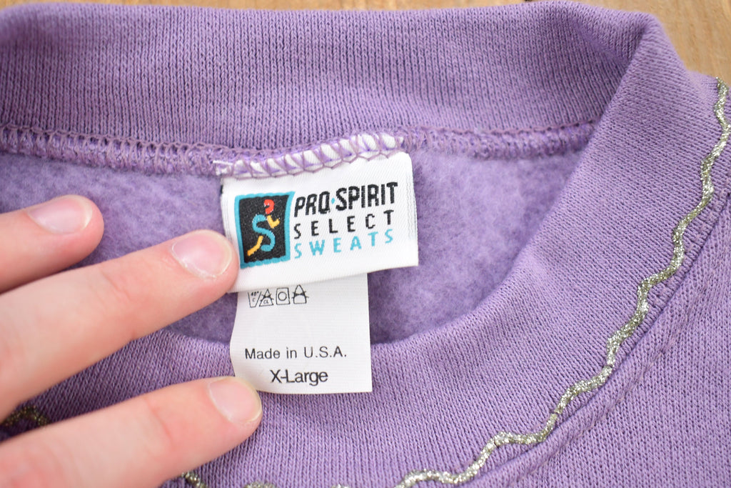 Vintage 1990s Pro Spirit Dove Theme Crewneck Sweater