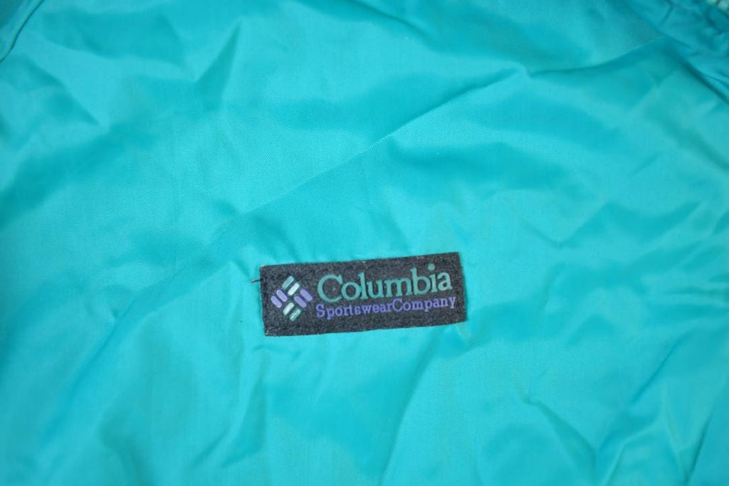 Vintage 1990s Columbia Reversible Full Zip Light Ski Puffer Jacket