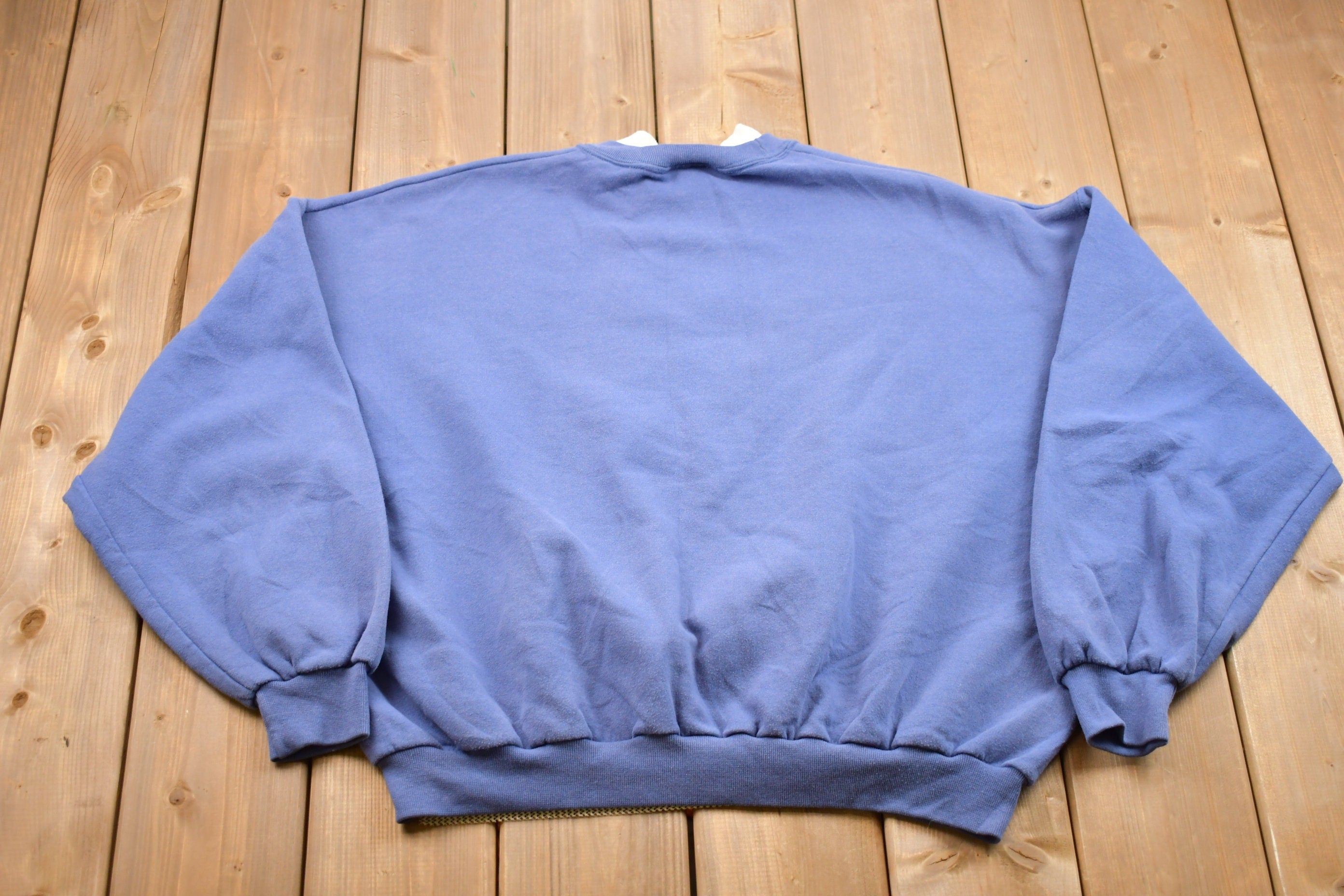 Vintage 1990s Pleasant Shade Heart Floral Embroidered Crewneck Sweatshirt