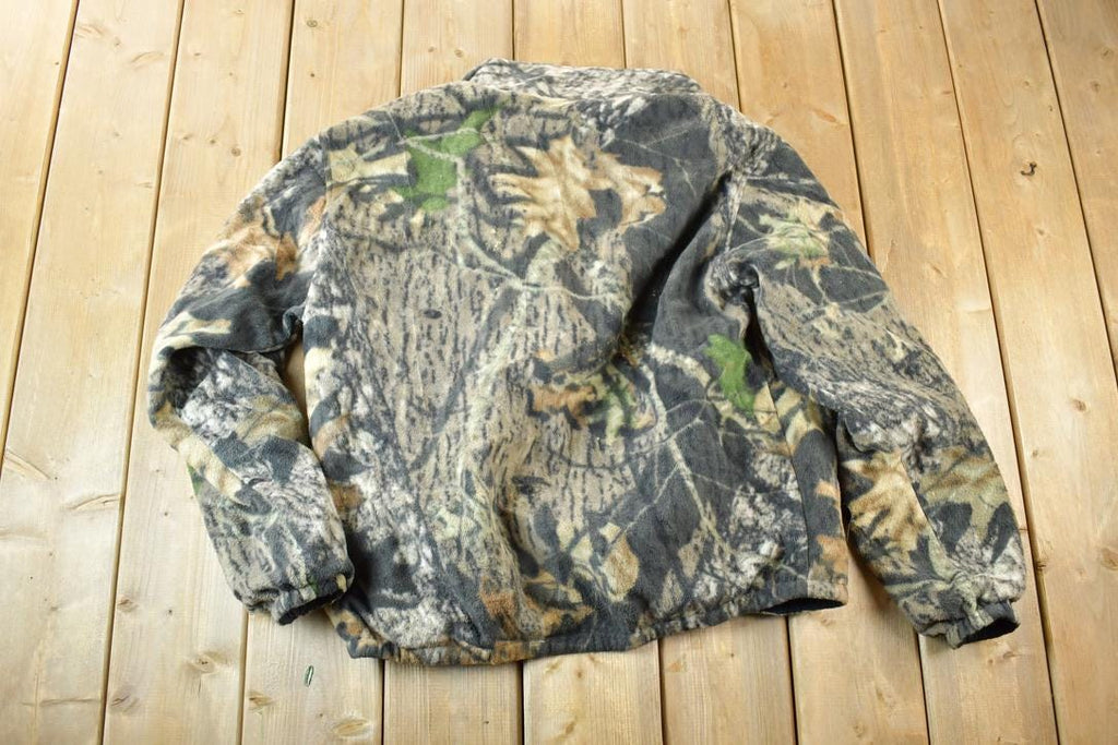 Vintage 1990s Reversible Realtree Camo Outdoorsman Light Jacket Sweatshirt