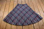 True Vintage 1970's Up Above Plaid Long Skirt 26 x 31