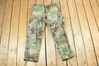 Vintage 1990s Army Camouflage Cargo Pants Size 35 x 26 Made In