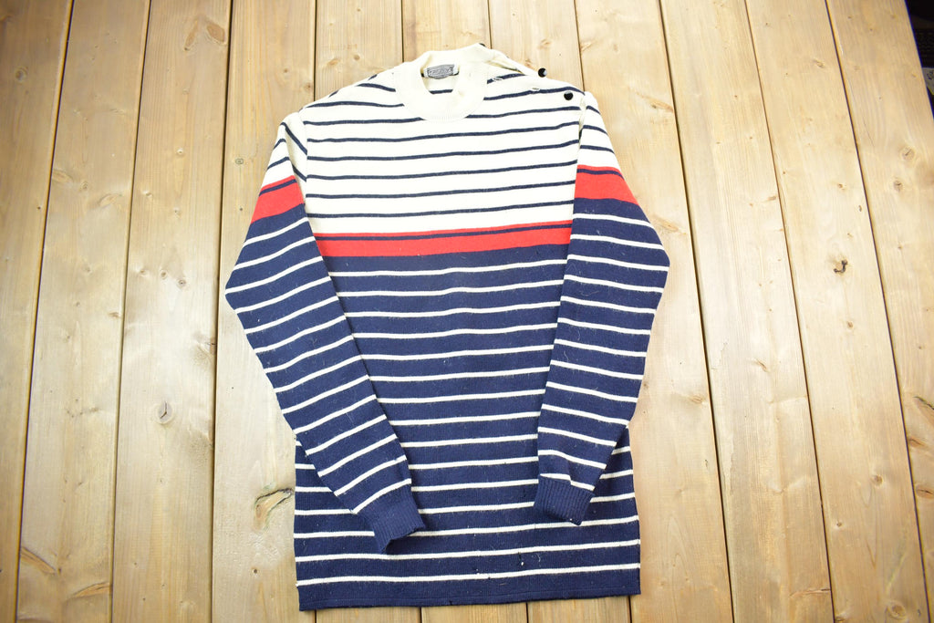 Vintage 1990s Amor Lux Made In France Knit Crewneck Sweater