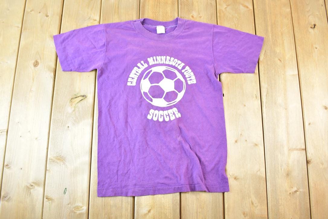 Vintage 1980s Central Minnesota Youth Soccer Souvenir T-Shirt Women's S
