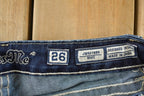 Vintage Y2K Miss Me Bedazzled Low Rise Jeans Women's Size 26x31