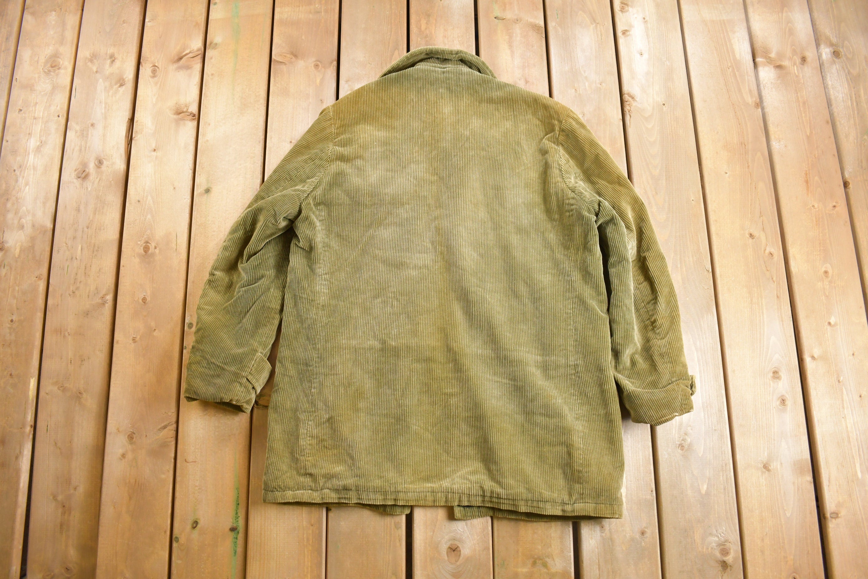 Vintage 1970s Corduroy Overcoat