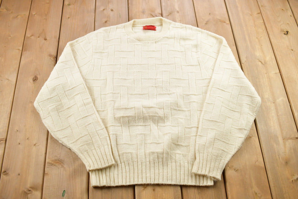 Vintage 1990s Sears Kings Road Knitted Crewneck Sweater
