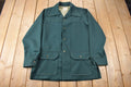 Vintage 1970s Levi's Panatela Tops Western Style Dark Green Button Up Shirt Made in USA Size XL