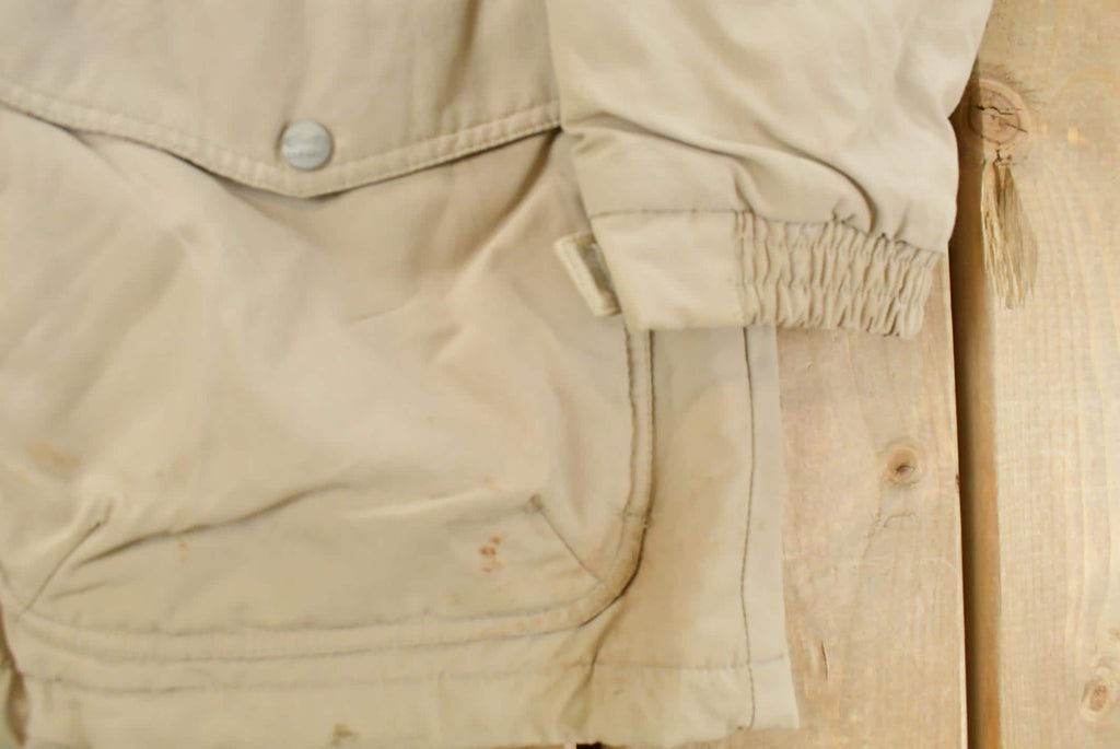 Vintage 1990s L.L. Bean Utility Parka Jacket Men's Medium / Vintage Winter Jacket / Full Zip / Streetwear / 1990s LL Bean / Beige Jacket