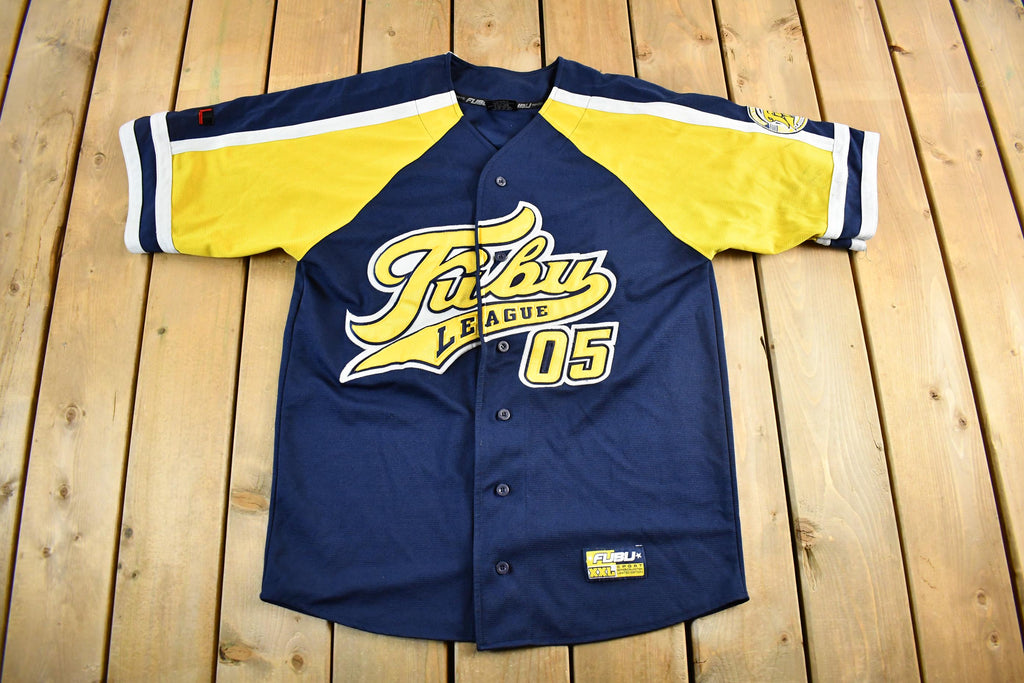 Vintage Y2K FUBU Baseball Jersey Men's XL