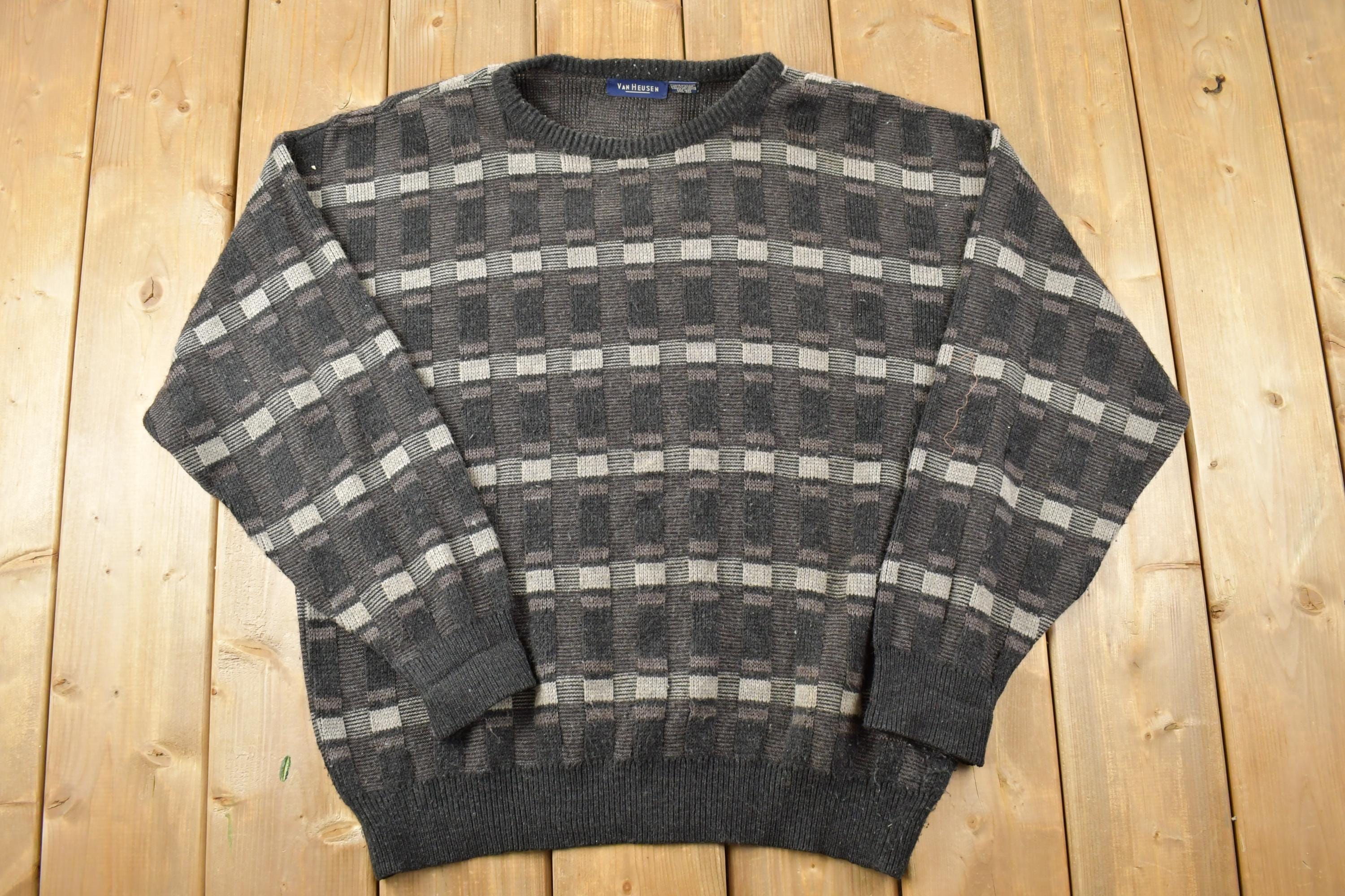 Vintage 1990s Van Heusen Knit Crewneck Sweater