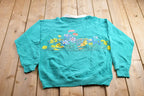 Vintage 1990s Snow Mountain Ranch Lifestyles Collared Floral Sweater