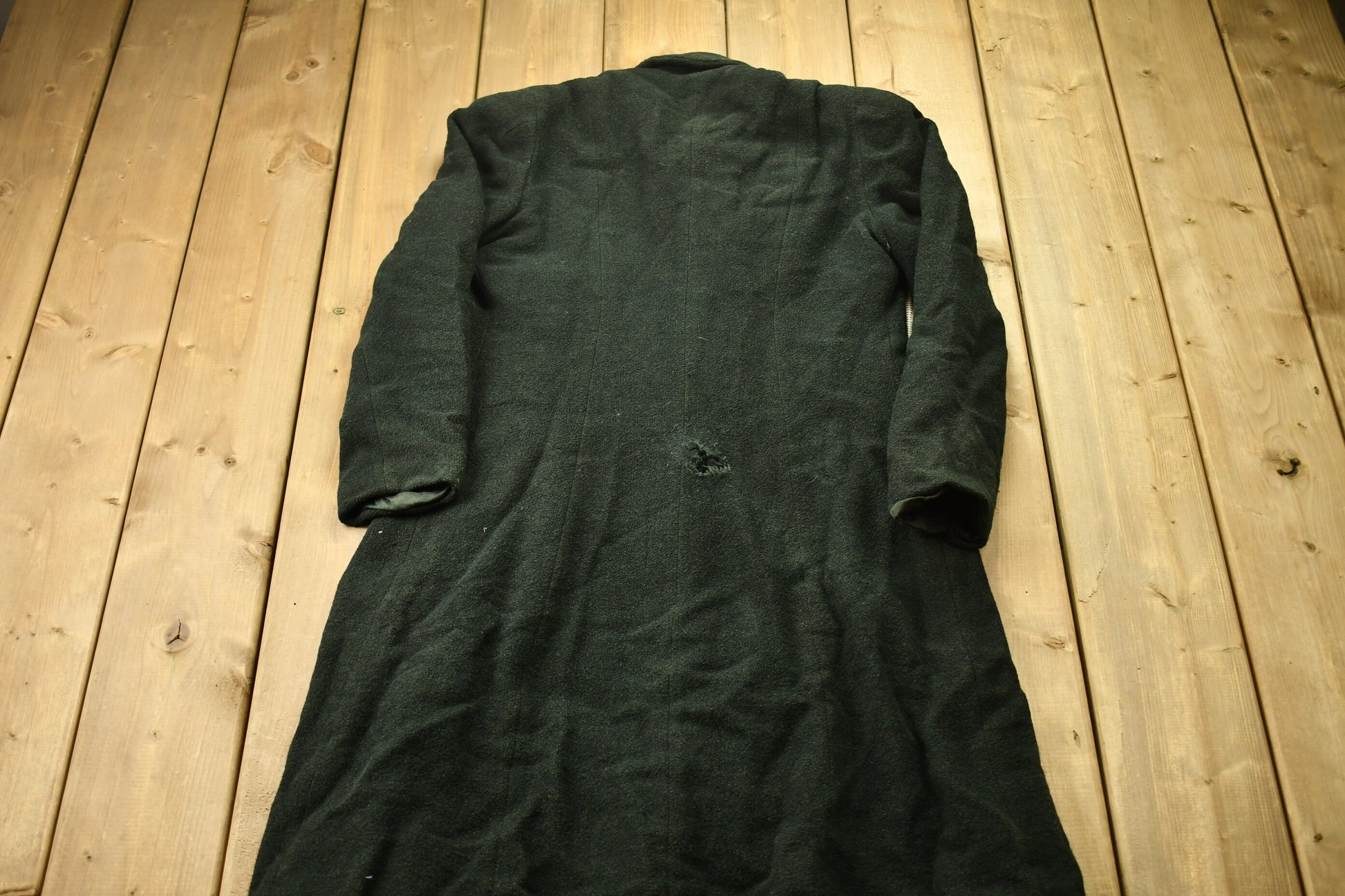 Vintage 1940s Wool Union Made Trecnh Coat