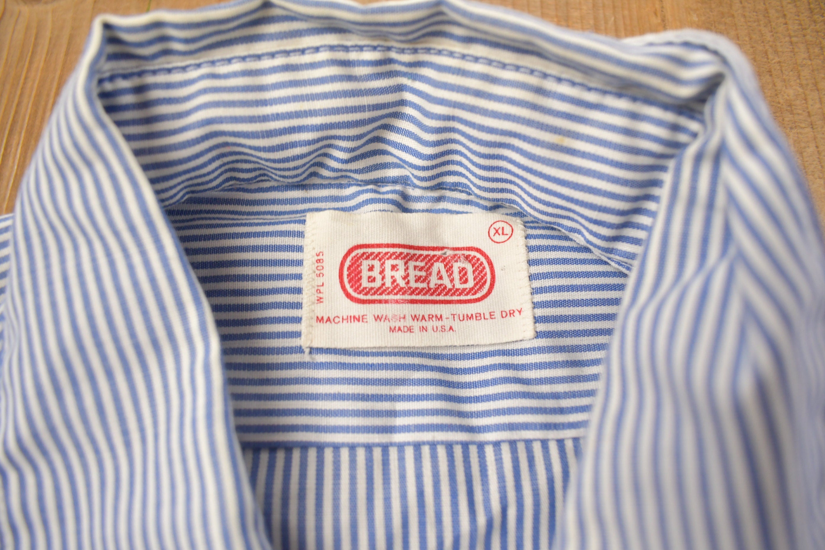 Vintage 1980s Bread Striped Button Up Shirt