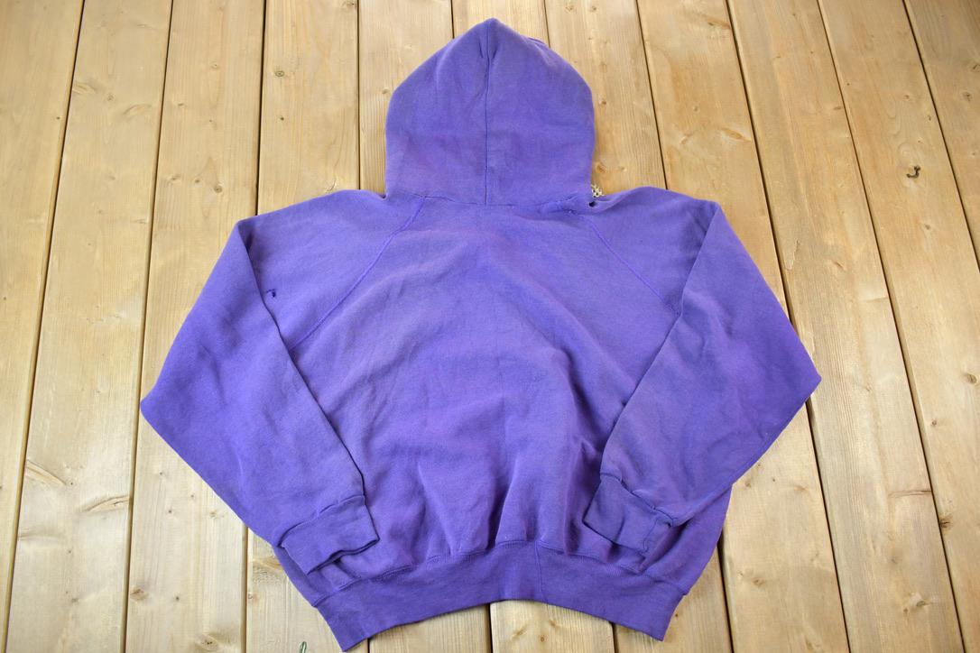 Vintage 1990s Lee Sturdy Sweats Blank Hoodie Made In USA / 90s Hoodie / Vintage Sweater / Color Block /