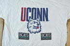 Vintage 1990s UCONN University Collegiate T-Shirt  NCAA Tee  Americana Huskies  Sportswear