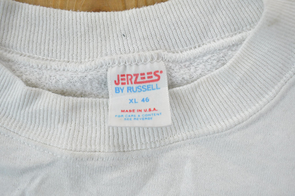 Vintage 1990s Frank Lin Cartoon Books Theme Crewneck Sweatshirt