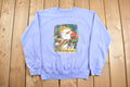 Vintage 1990s Snowman and Cardinal Cute Crewneck Sweater