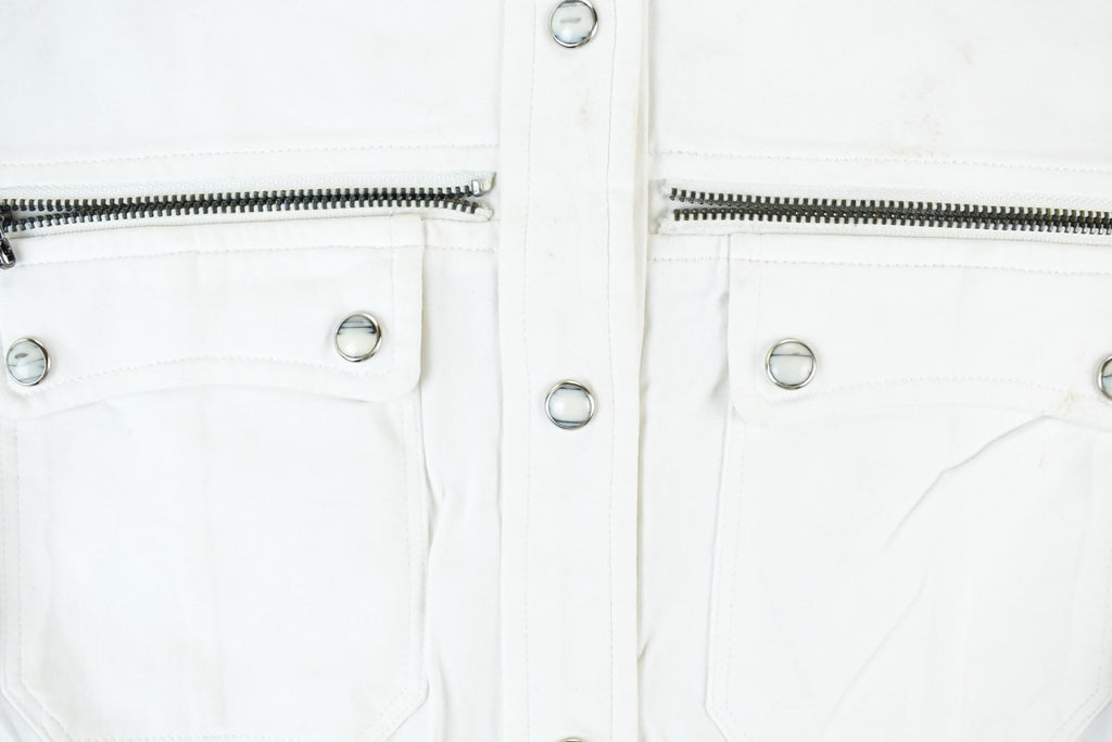 Women Vintage Vigoss Y2K Button Up T-Shirt Vigoss Grunge Skull Print / Contrast Stitch / Internet Famous Clothing / Over Dyed