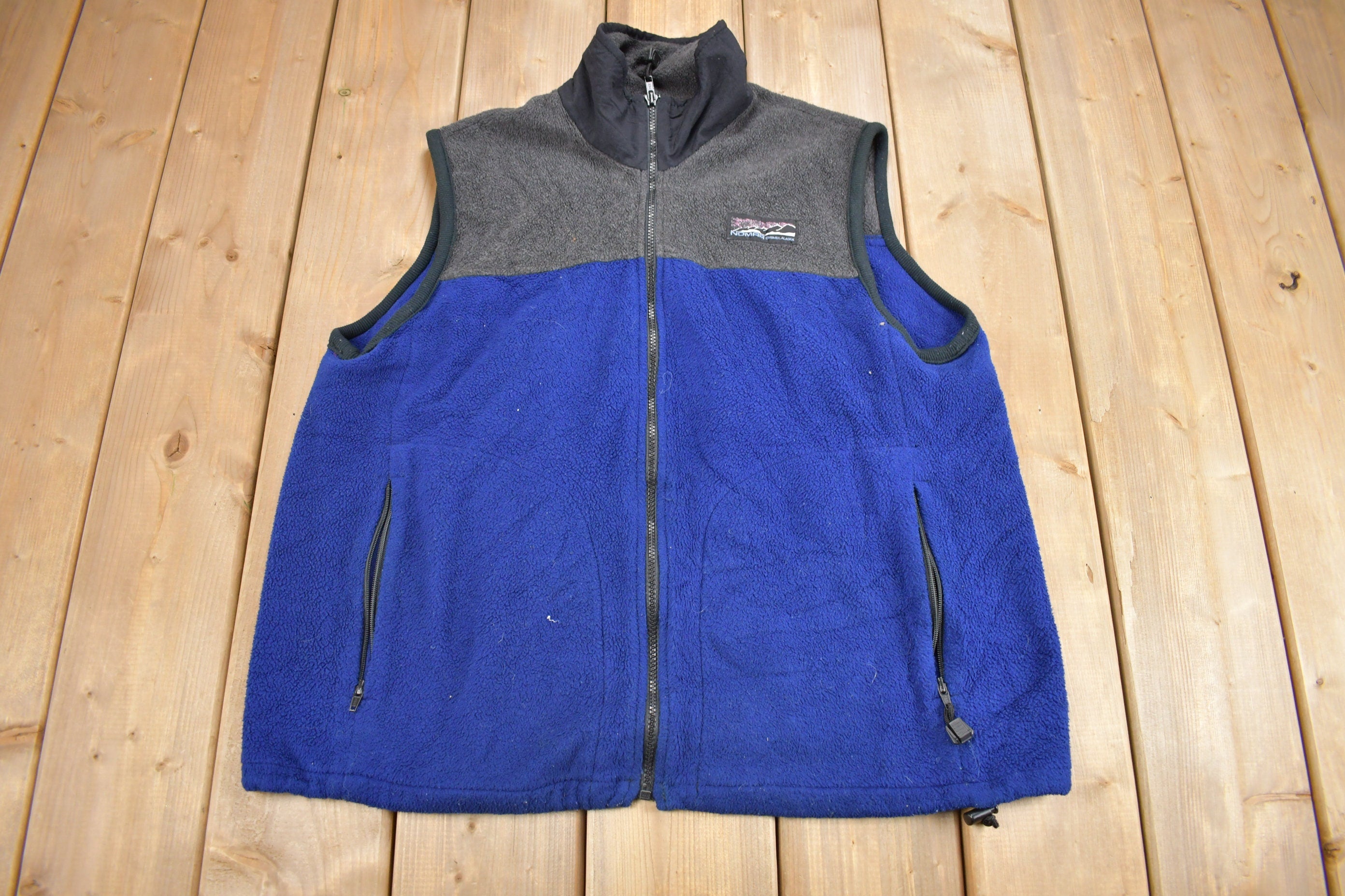 Vintage 1990s Two Tone Fleece Vest
