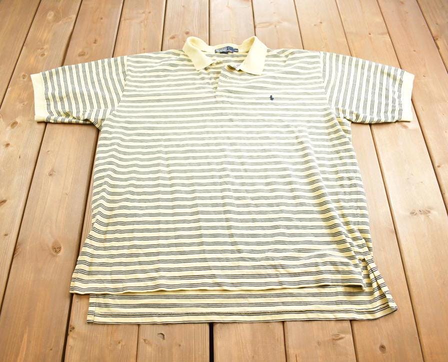 Vintage 1990s Polo Ralph Lauren Striped Short Sleeve Shirt