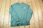 Vintage 1990s Carhartt Long Sleeve Workwear Souvenir Single Stitch T-Shirt Made In USA