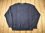 Vintage 1990s Round Tree & Yorke 3D Cable Knit Crewneck Sweater