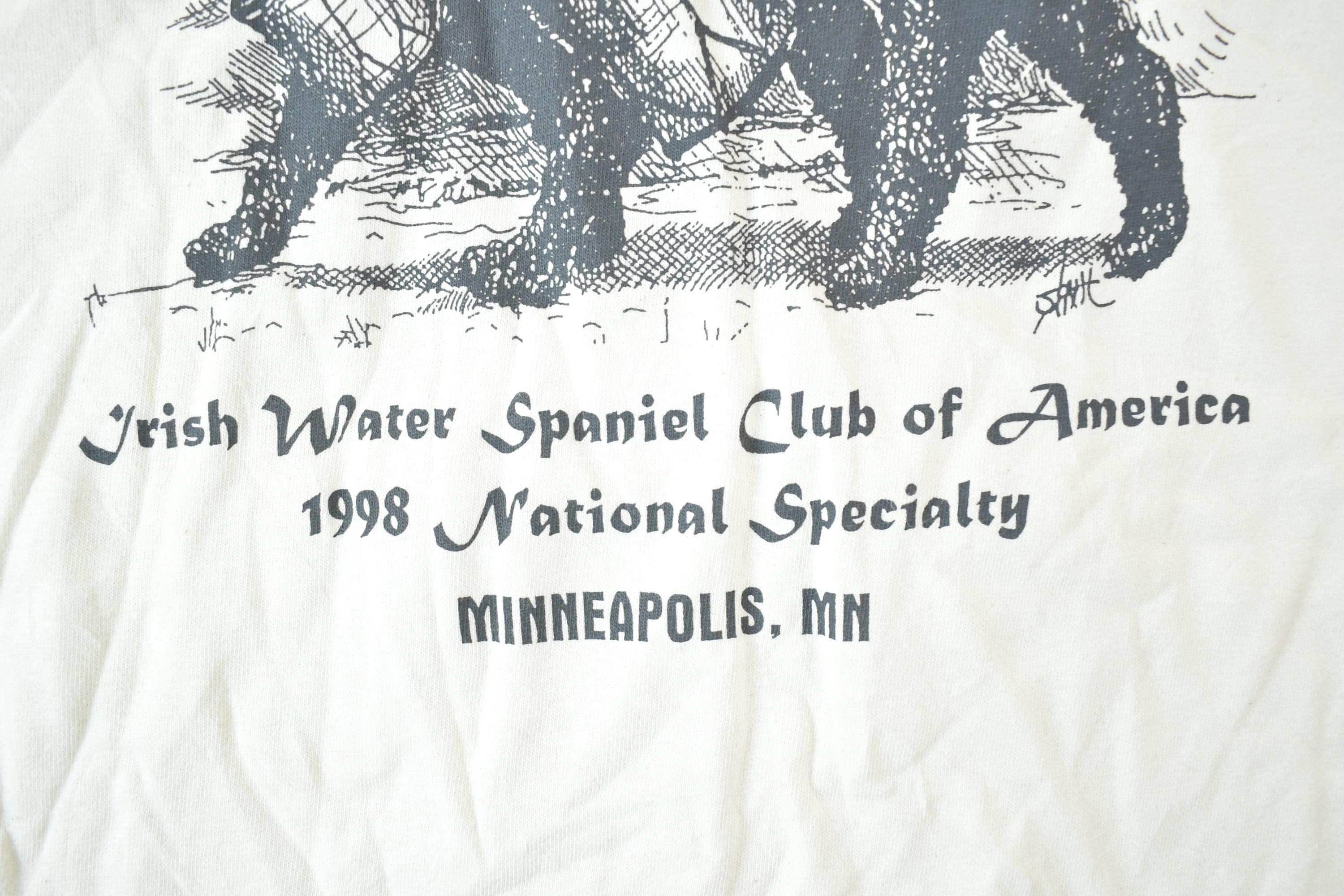 Vintage 1990s Spirit Of 98 Irish Spaniel Club Of America T-Shirt Mens L