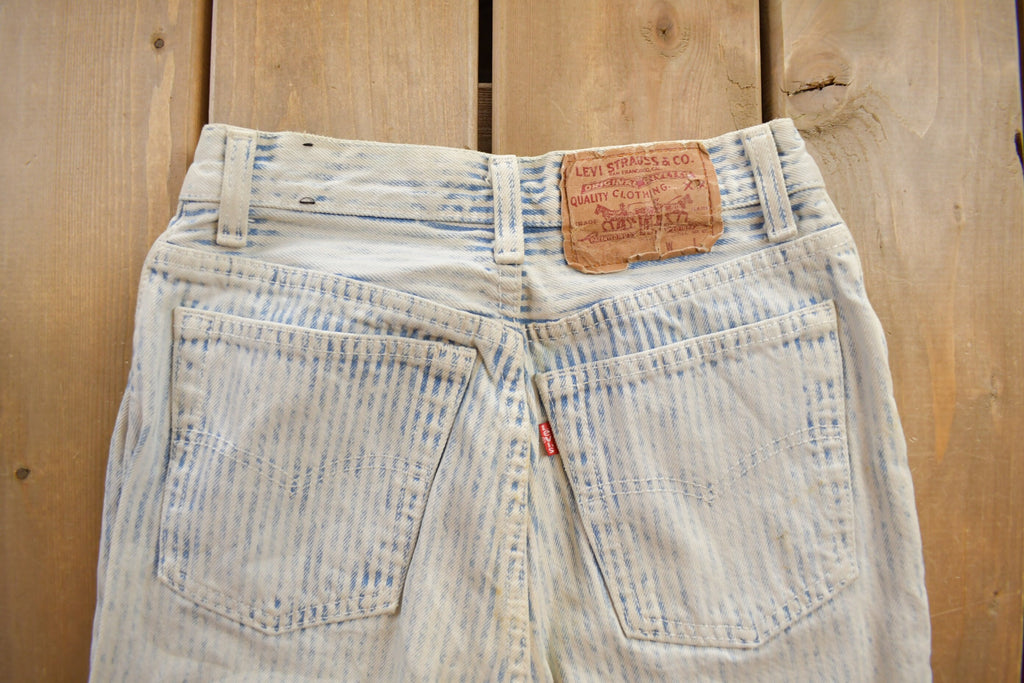 Vintage 1980s Women Striped Levi's Jeans Size 5