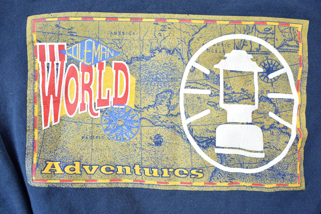 Vintage 1990s Coleman World Adventures Crewneck Sweatshirt