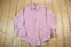 Vintage 1990s Pink Striped Button Up Shirt