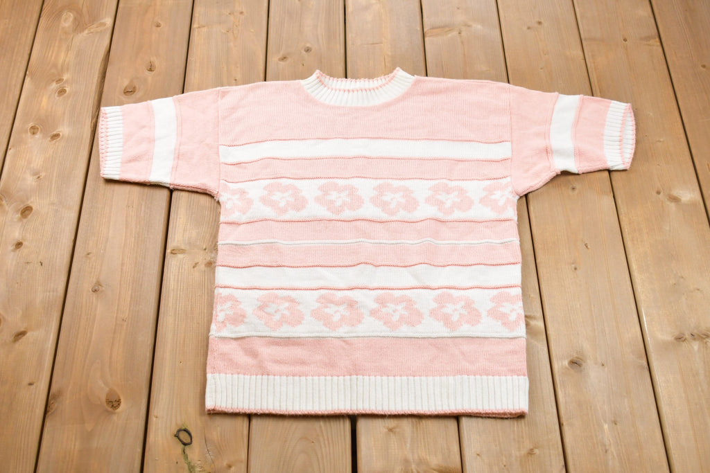 Vintage Fire Islander Short Sleeve Knitted Sweater
