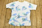 Vintage 1990s Major Cities All Over Print Tourist T-Shirt