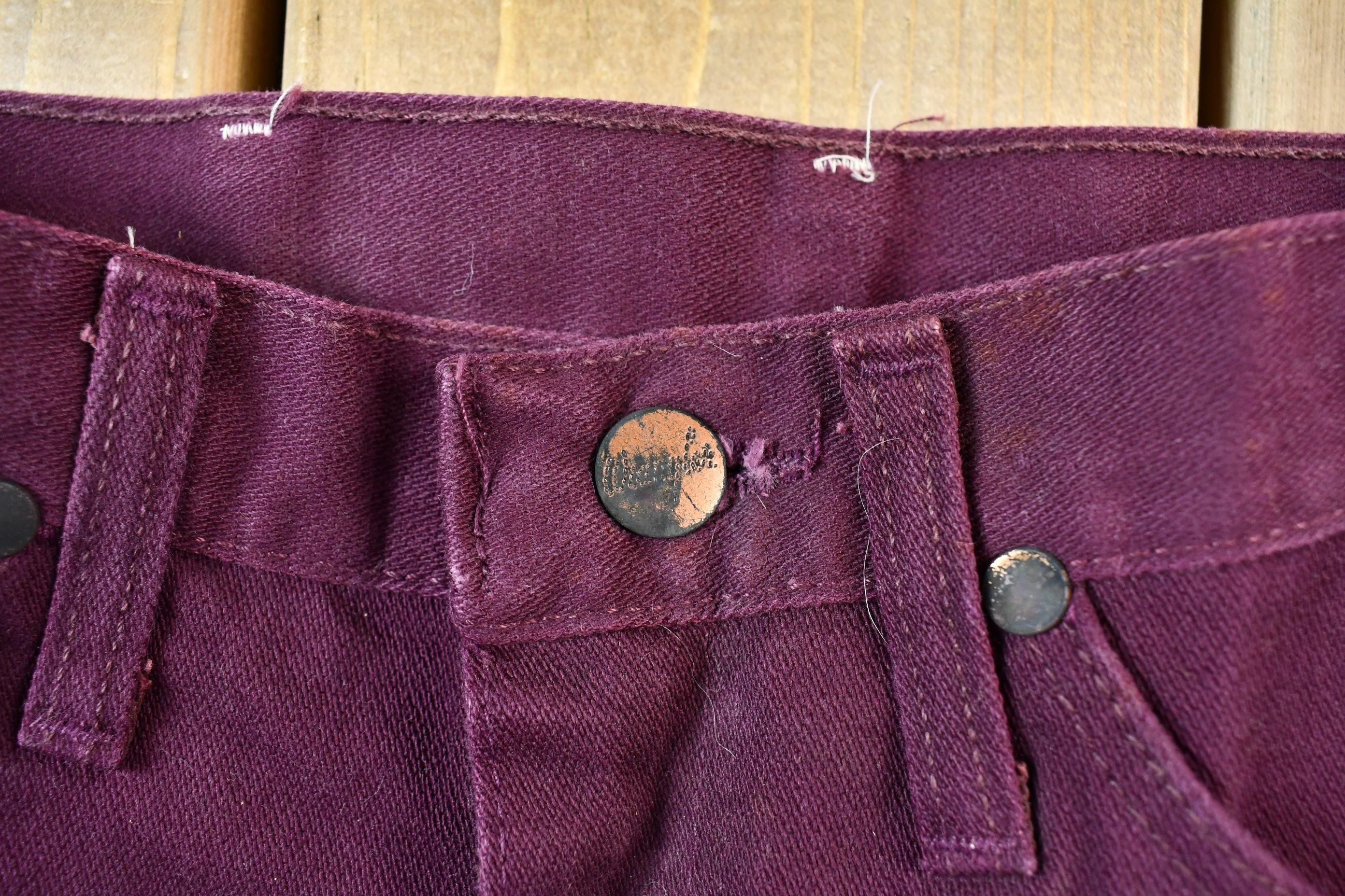 Vintage Wine Purple 1990s Wrangler Denim Jeans Size 26 x 31