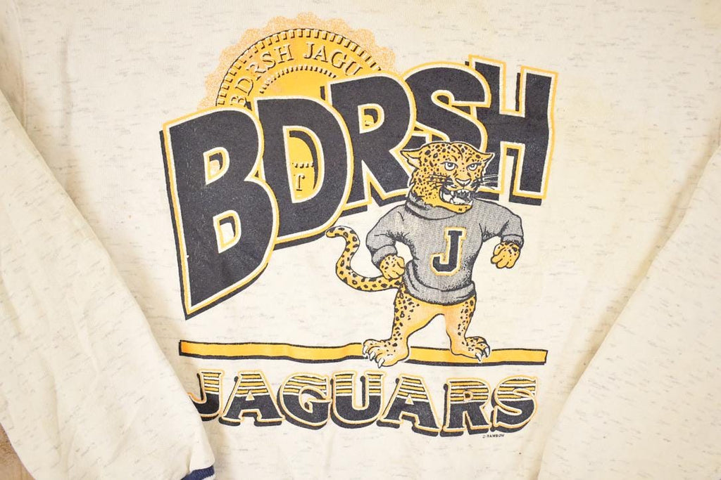 Vintage 1990s BDRSH Jaguars Cartoon University Crewneck Sweater Men's L
