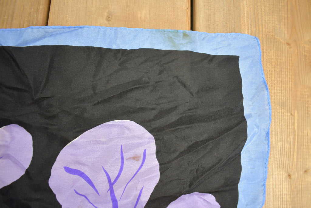 Vintage 1980s Ken Done Floral Scarf