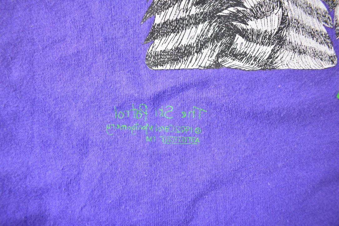 Vintage 1990s Ski Tahoe Travel T Shirt Made In USA Size XL