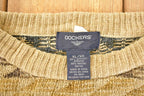 Vintage 1990s Dockers Abstract Knit Crewneck Sweater Men's L
