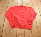 Vintage 1990s Walt Disney World Mickey Mouse Red on Red Embroidered Disney Crewneck