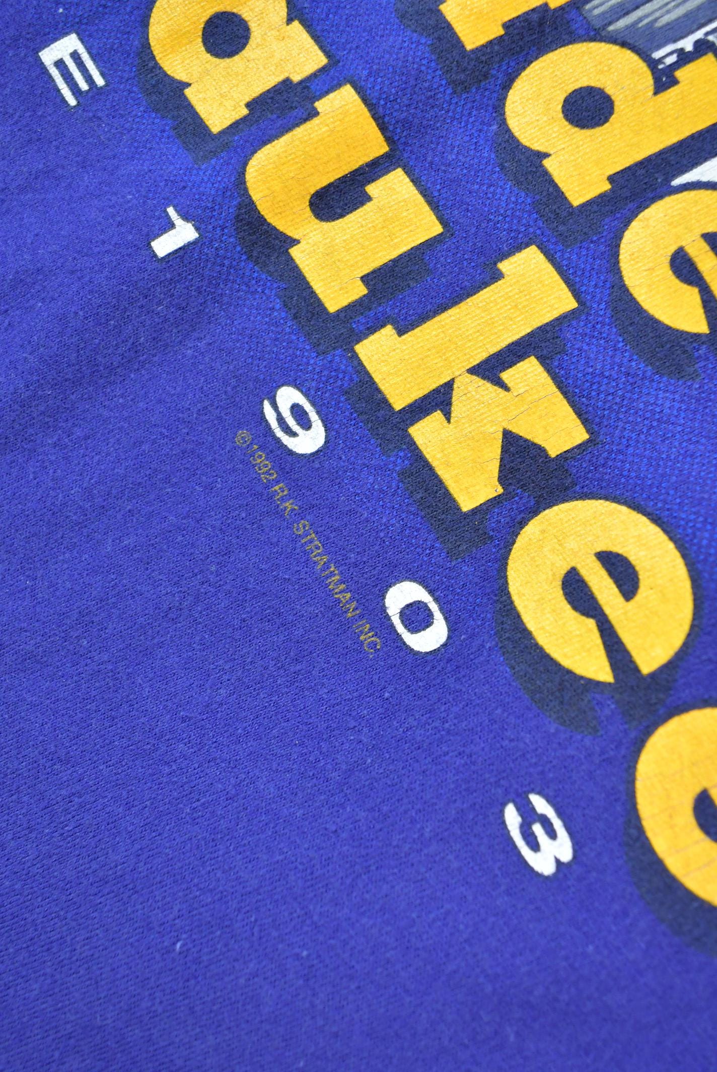 Vintage 1992 Made In Milwaukee Harley Davidson Motorcycles Graphic T-Shirt