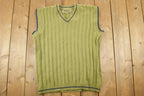 Vintage 1990s Chams Knit Crewneck Sweater Vest