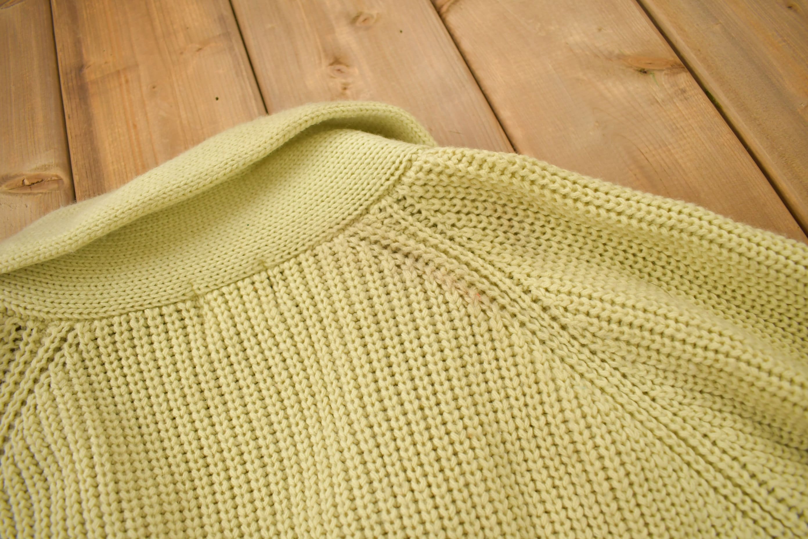 Vintage 1980s Gimbels Blank Acrylic Cardigan Sweater