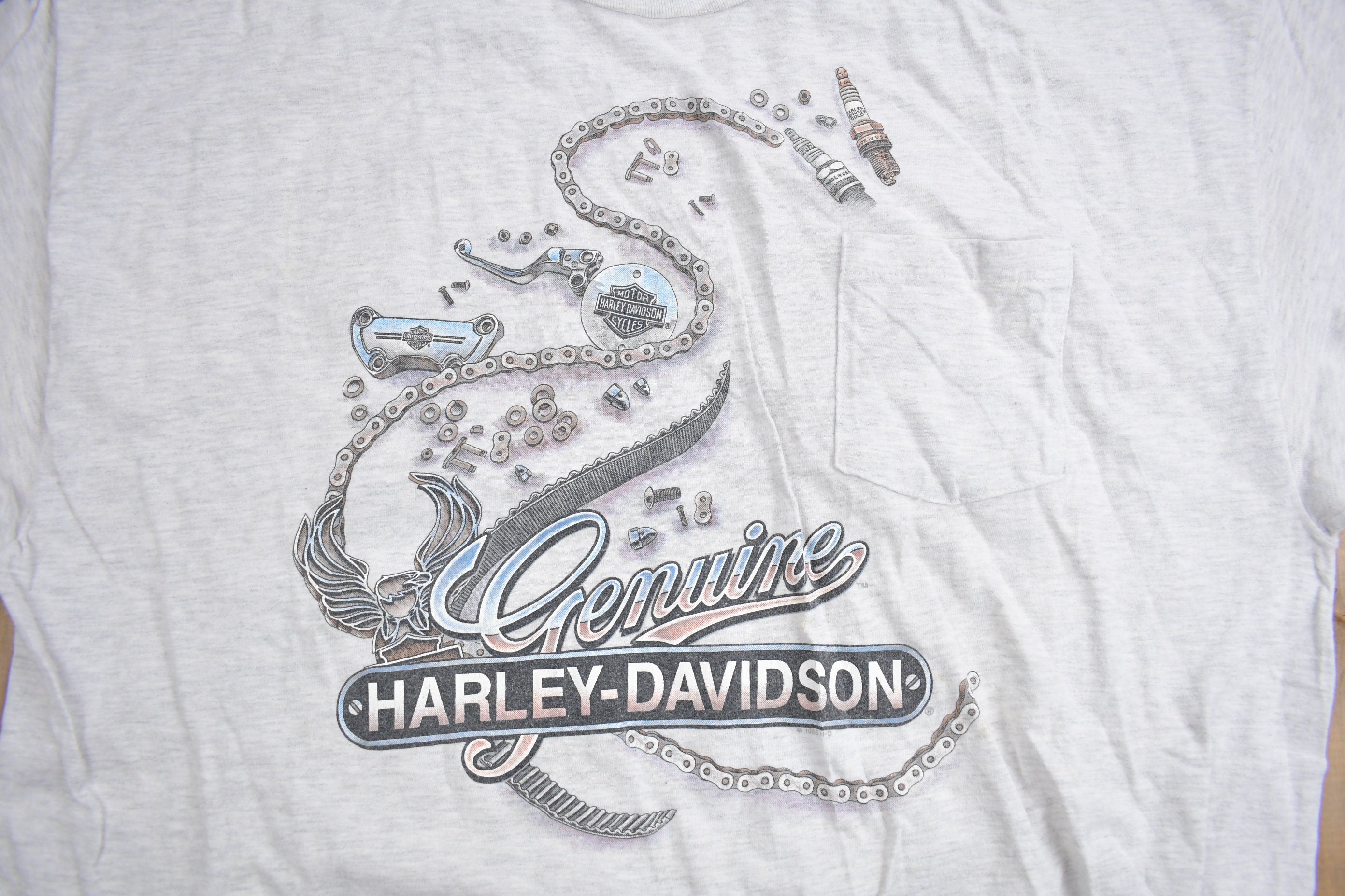 Vintage 1995 Sauk Prairie Harley Davidson Motorcycles T-Shirt