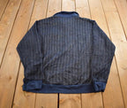 Vintage 1980s Casual Joe Blank Striped Button Up Sweater