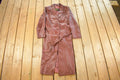 Vintage 1980s Ami Leather Trench Coat Women's Small