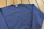 Vintage 1990s Hanes Her Way Blank Blue Crewneck Sweatshirt Women's XL