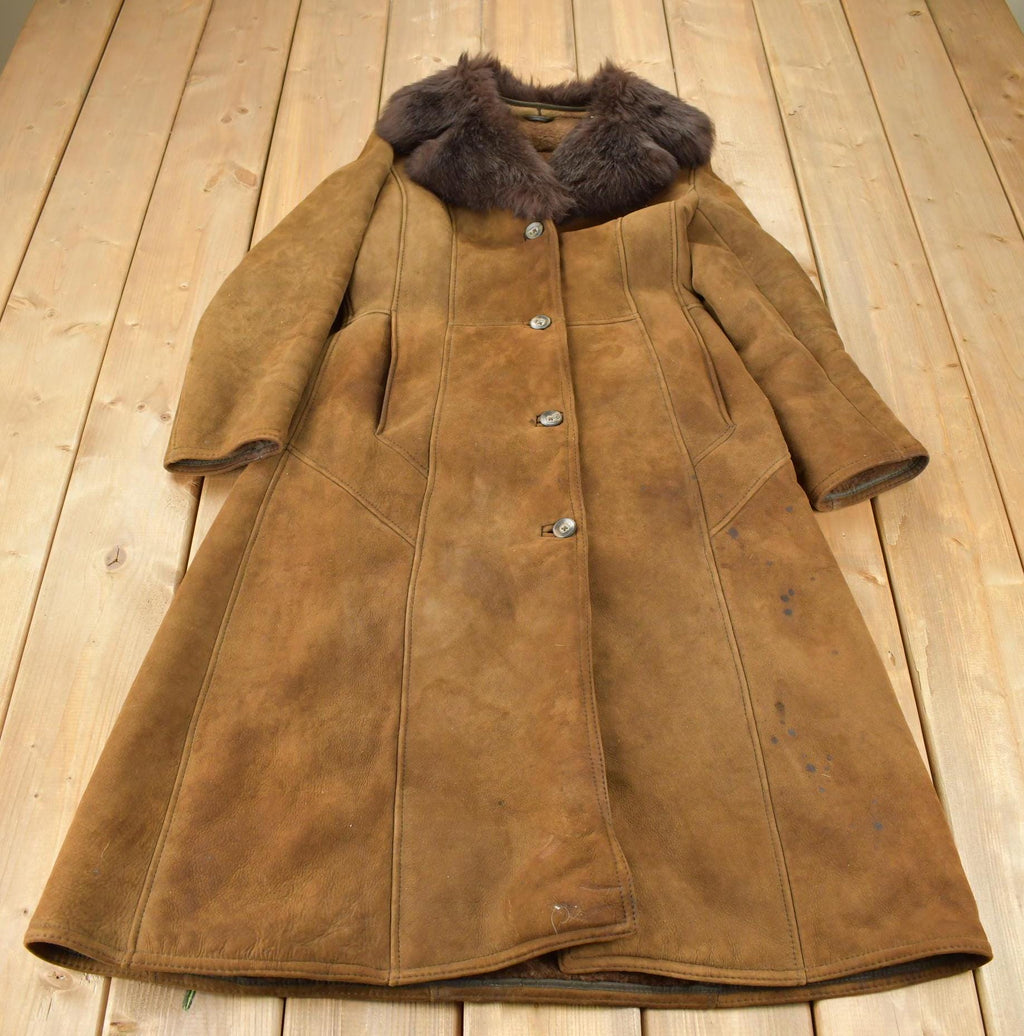 Vintage 1980s Morlands Lambskin Shearling Leather Jacket