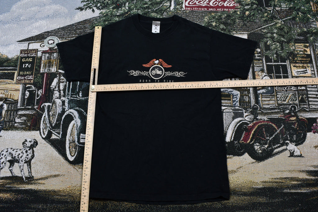 Vintage 1990s Born To Ride Motorcycle T-Shirt