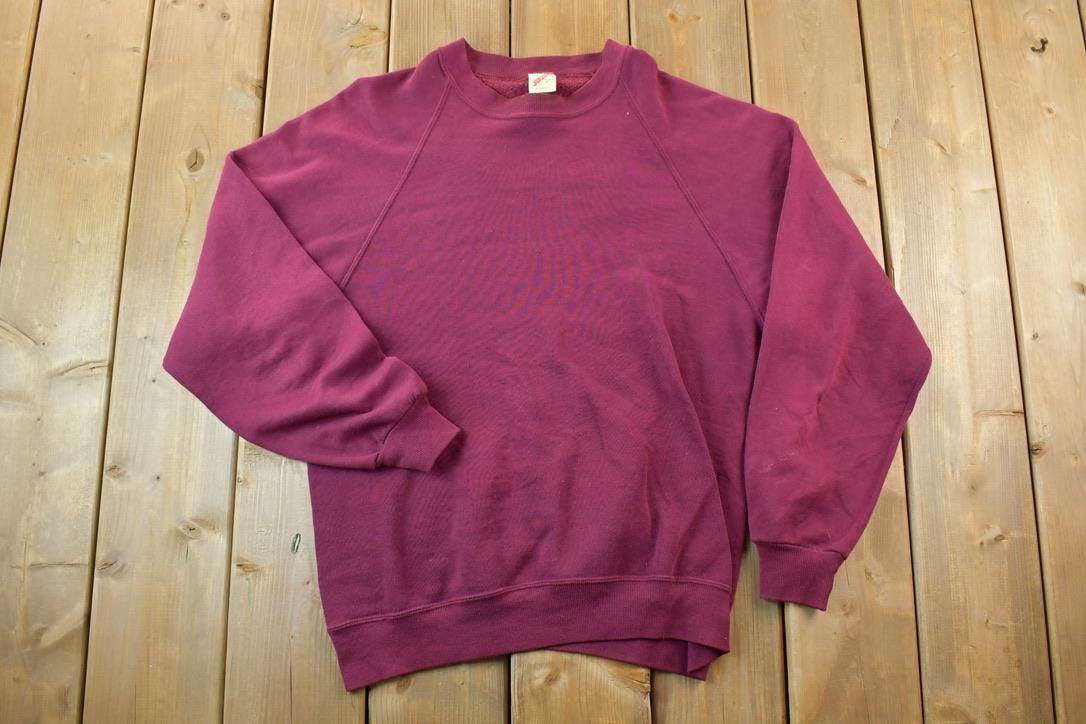 Vintage 1990s Jerzees Blank Crewneck Sweatshirt  90s Crewneck  Streetwear